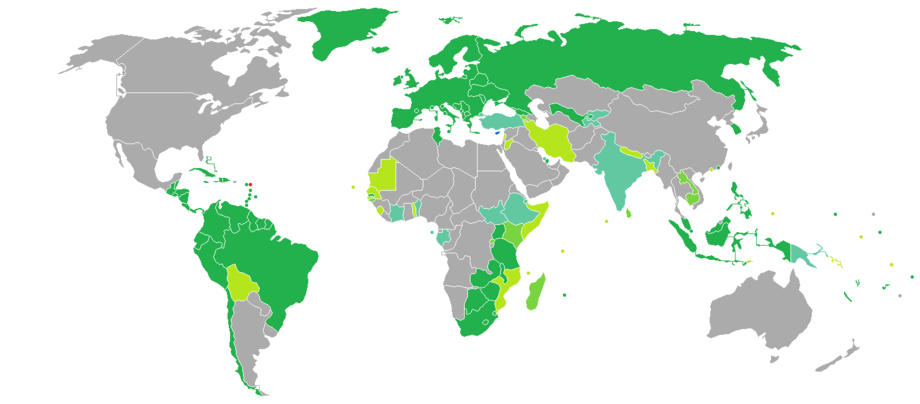 antigua and barbuda visa-free map