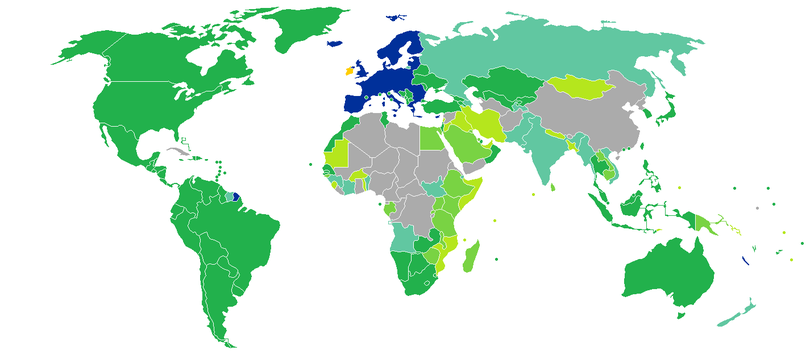 ireland - visa free countries